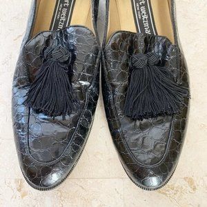 Stuart Weitzman Shoes 6.5 AA [narrow] Black Alligator Tassel